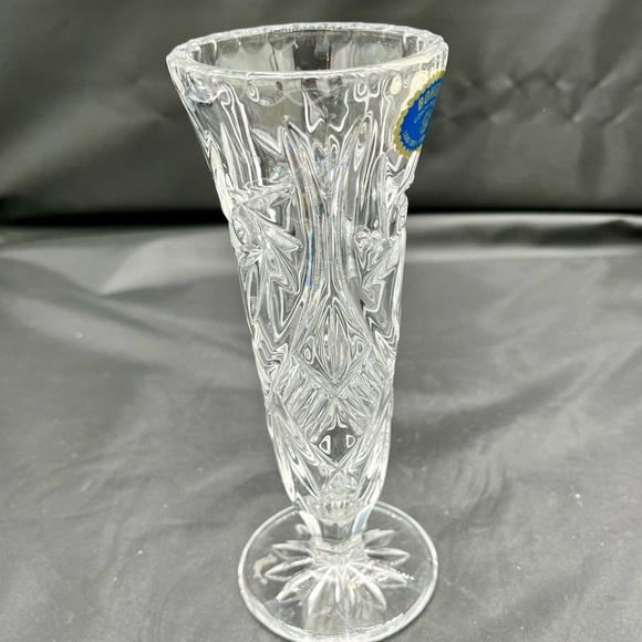 Vintage Bohemia Crystal Czech Republic Bud Vase - Picture 10 of 11